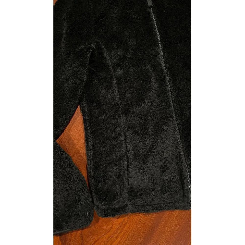 Wonder‎ Nation girls hooded black plush jacket with pockets size x-large